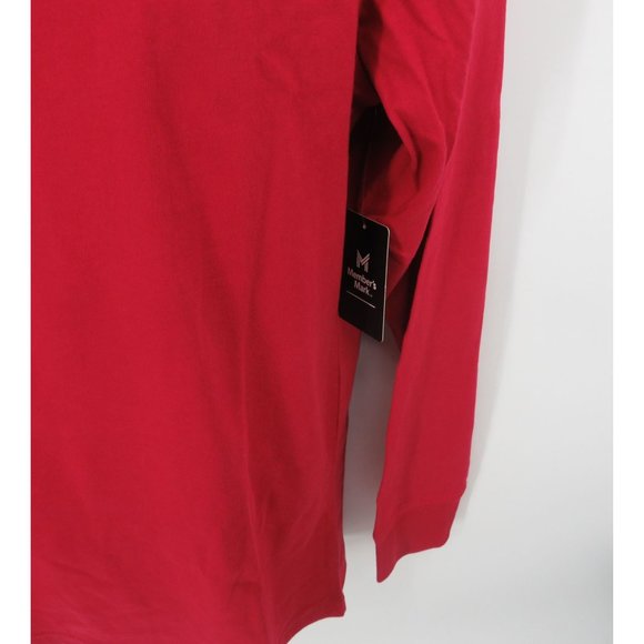 Member's Mark Men's Essential Red Long Sleeve T-Shirt XL NWT - Picture 3 of 4